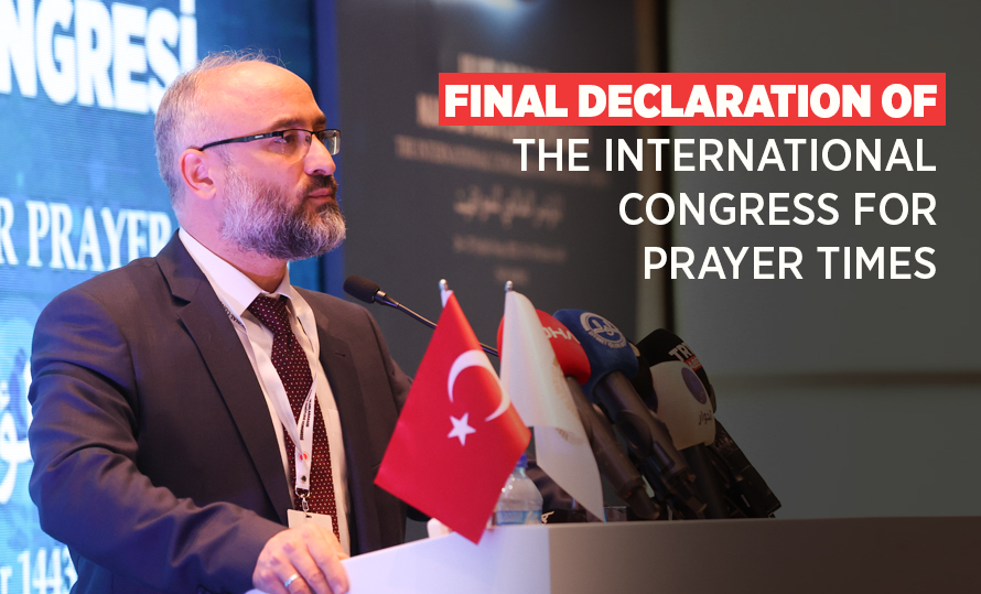 FINAL DECLARATION OF THE INTERNATIONAL CONGRESS FOR PRAYER TIMES
