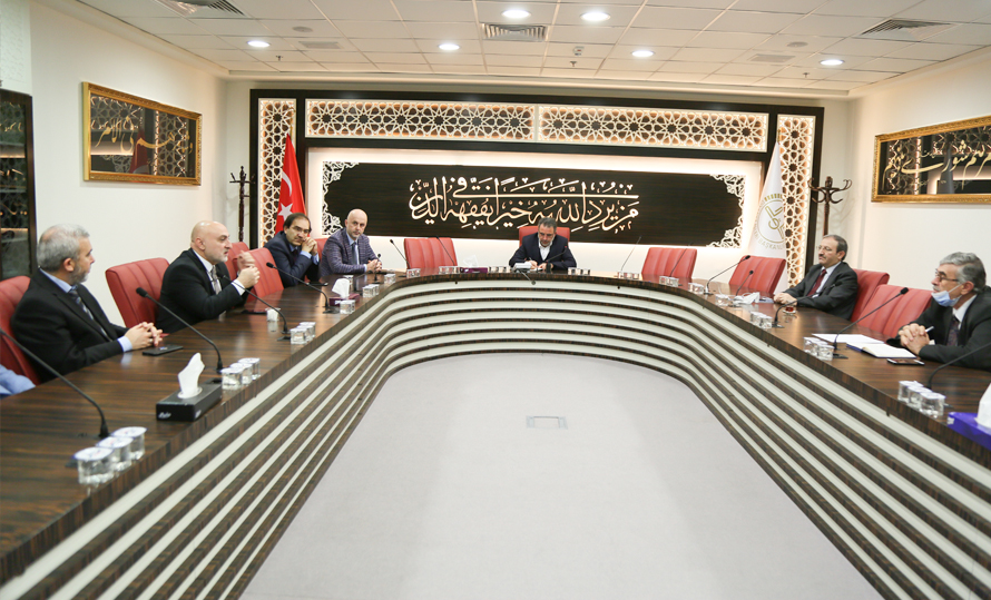 Din İşleri Yüksek Kurulu Başkanı Prof. Dr. Abdurrahman Haçkalı, Türkiye Katılım Bankaları Birliği Yetkililerini Kabul Etti