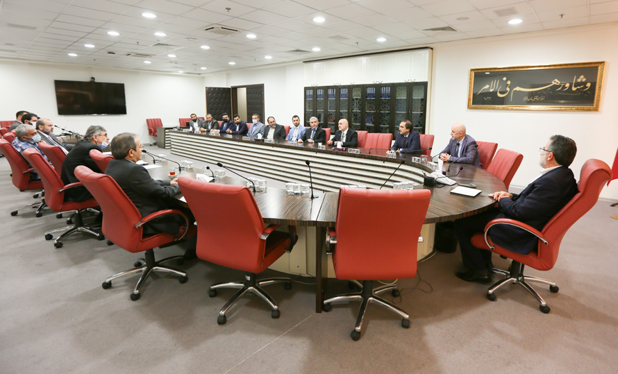 Din İşleri Yüksek Kurulu Başkanı Prof. Dr. Abdurrahman Haçkalı, Türkiye Katılım Bankaları Birliği Yetkililerini Kabul Etti