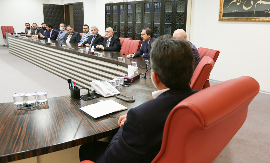 Din İşleri Yüksek Kurulu Başkanı Prof. Dr. Abdurrahman Haçkalı, Türkiye Katılım Bankaları Birliği Yetkililerini Kabul Etti