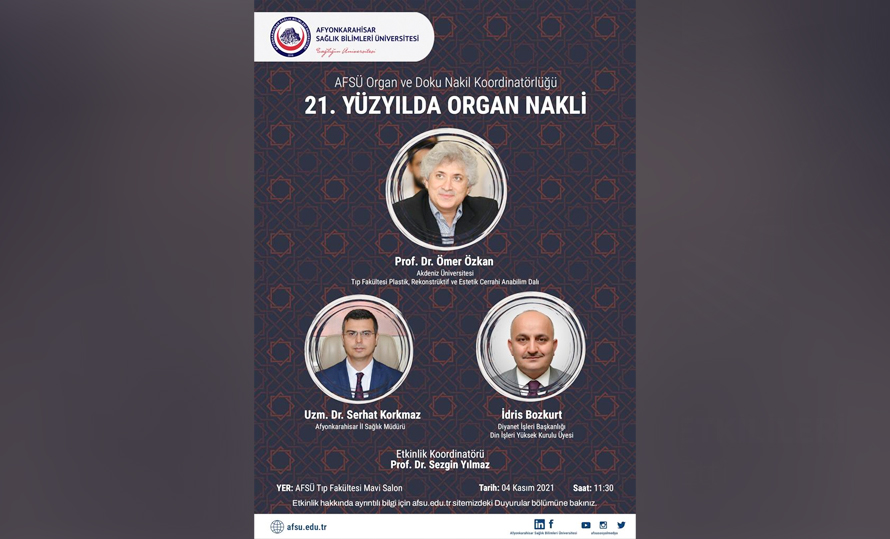 Din İşleri Yüksek Kurulu Üyesi İdris Bozkurt, “21. Yüzyılda Organ Nakli” konulu programa katıldı.