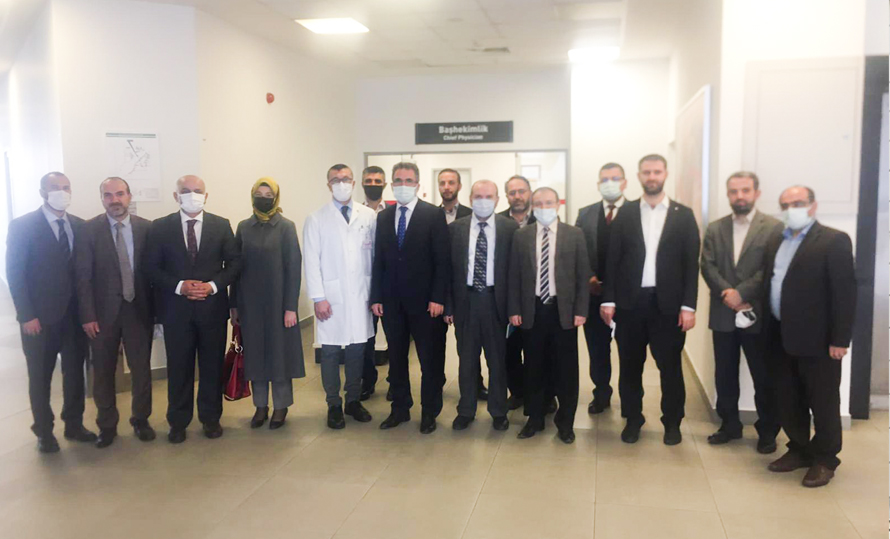 Prof. Dr. Abdurrahman Haçkalı ve beraberindeki heyet Ankara Şehir Hastanesi Organ Bağışı ve Nakli Merkezine ziyaret gerçekleştirdi