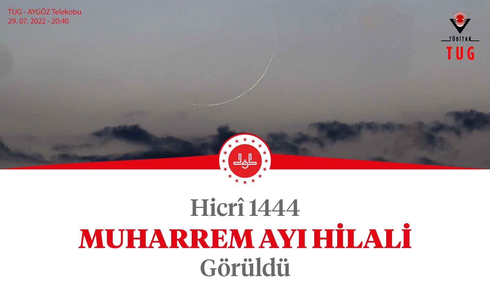 HİCRÎ 1444 MUHARREM AYI HİLALİ GÖRÜLDÜ
